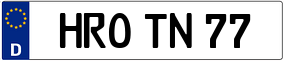 Trailer License Plate